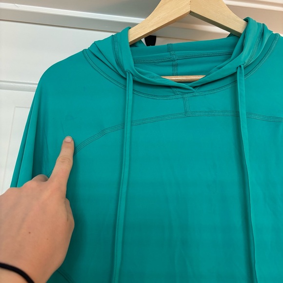 BloqUV Relaxed Hoodie Dress Carribean Blue BloqTek UPF 50+ Swim Vacation XL - Picture 5 of 11